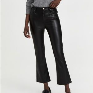 Pistola Denim LENNON black leather pants size 27